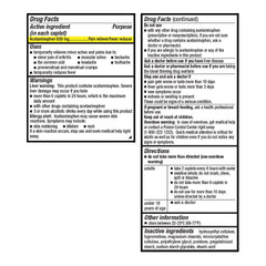 Acetaminophen Arthritis 650 mg Easy-to-Open Caplets, 100 ct, QC94808