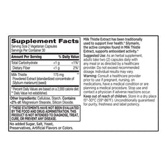 Milk Thistle Extract Vegetarian Capsules, 60 ct, QC99870