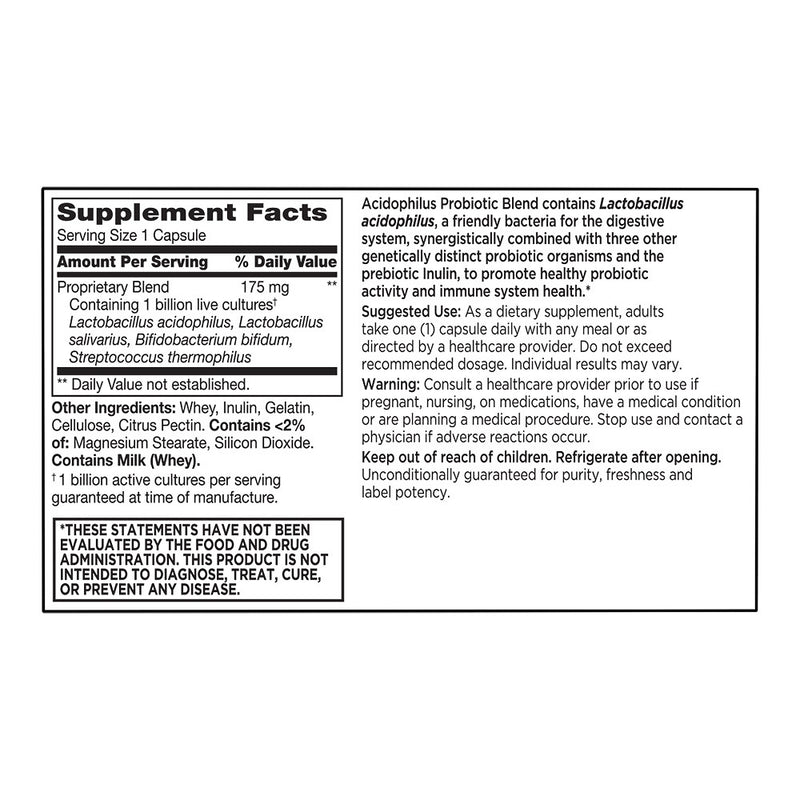 Acidophilus with Citrus Pectin Capsules, 100 ct, QC99549