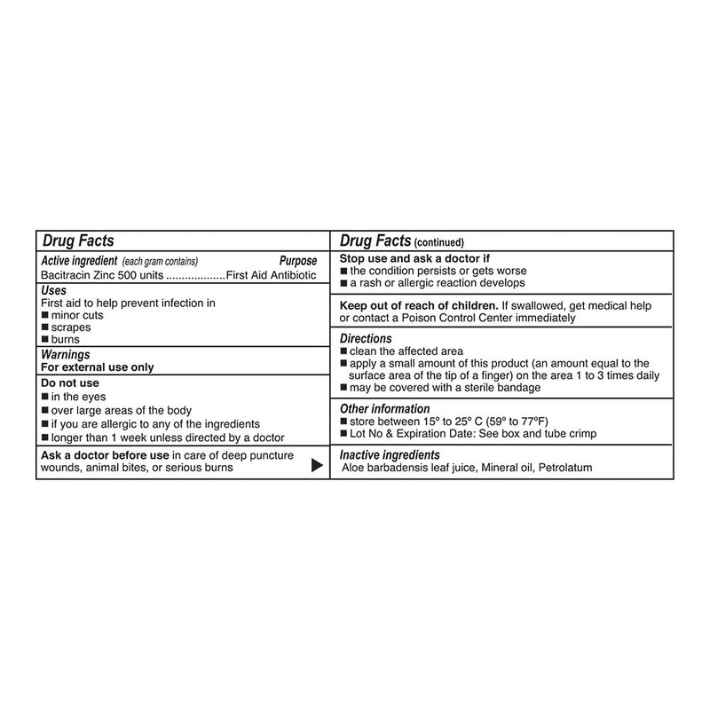 Bacitracin Ointment, 1 oz, QC96061