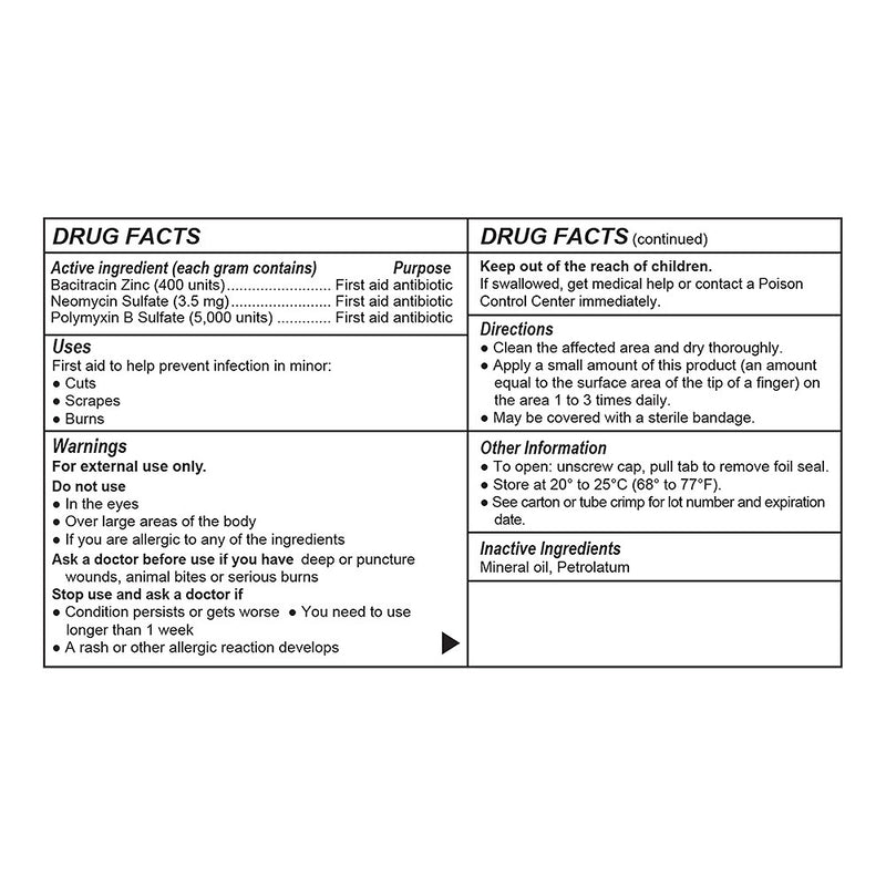 Triple Antibiotic Ointment, 0.5 oz, QC99196