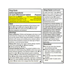 Effervescent Cold Relief Plus Tablets, 20 ct, QC95704