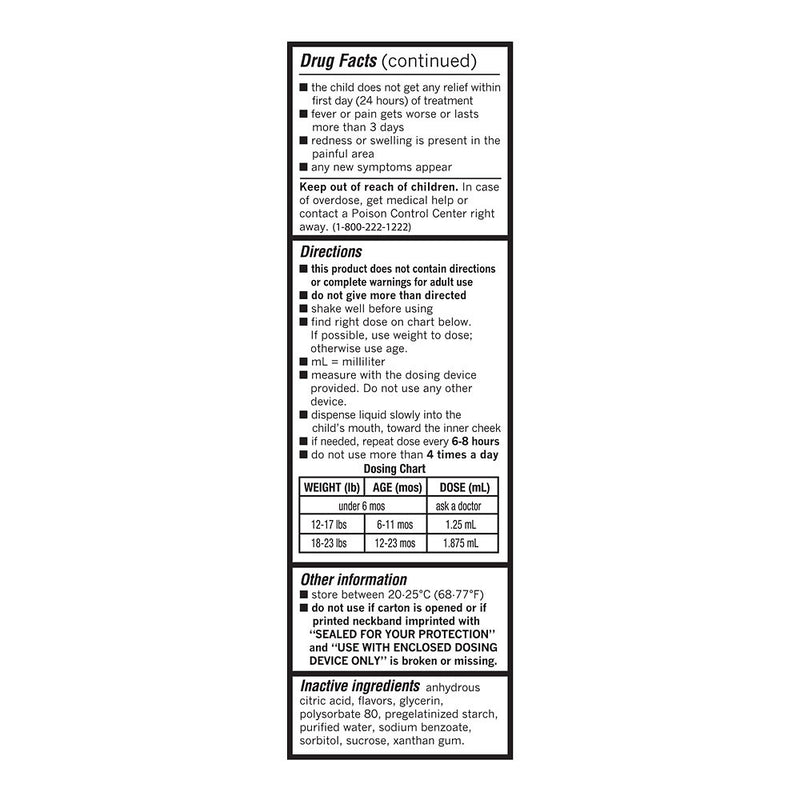 Ibuprofen Infant Suspension Dye-Free Berry
