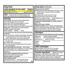 Acetaminophen PM Extra-Strength 500 mg Caplets, 100 ct, QC95461