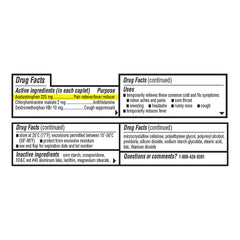 Flu HBP Max-Strength Caplets, 20 ct, QC99792