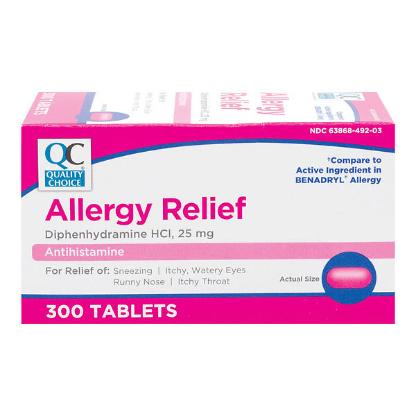 Allergy Relief Tablets, 300 ct QC99918