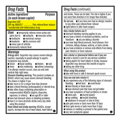 Ibuprofen 200 mg Brown Caplets, 100 ct, QC98076