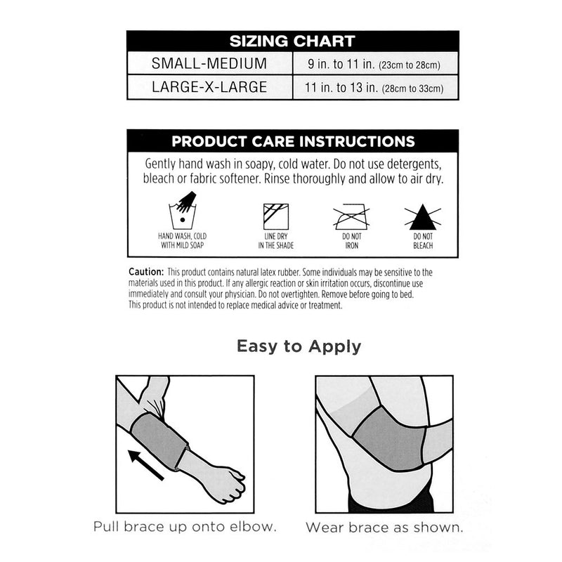 Elastic Elbow Brace Small/Medium, 1 ct, QC96775