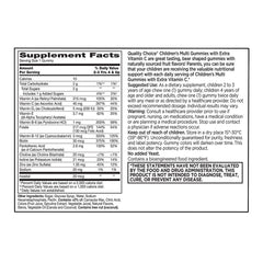 Children's Multivitamin with Extra Vitamin C Gummies, Fruit Flavors, 60 ct, QC99319