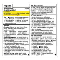 Ibuprofen 200 mg Brown Tablets, 500 ct, QC98760