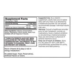 Niacin 100 mg plus B3 Tablets, 60 ct, QC90327