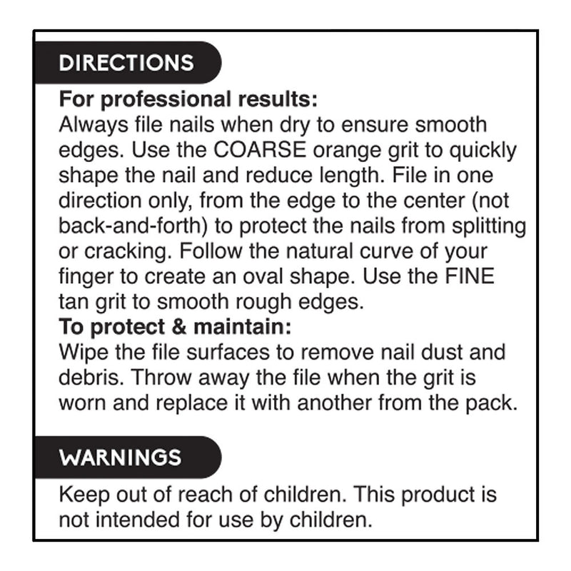 Emery Boards, 10 ct, QC95306