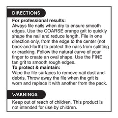 Emery Boards, 10 ct, QC95306