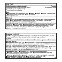 Ibuprofen 200 mg Liquid Gels, 40 ct, QC99614
