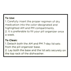Weekly Twice-a-Day Pill Organizer, 1 ct, QC99270