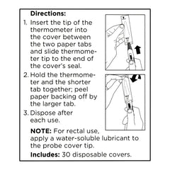 Digital Probe Thermometer Covers, 30 ct, QC95147
