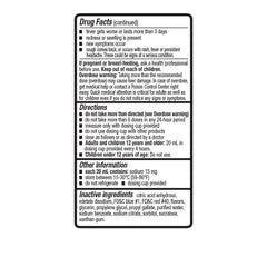 Mucus Relief Max-Strength Cold, Flu & Sore Throat Liquid, 6 oz, QC97019