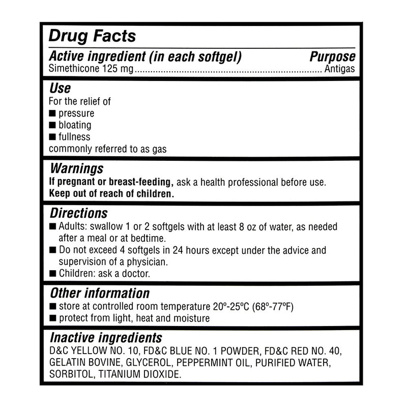 Gas Relief Extra-Strength Softgels, 30 ct, QC95339