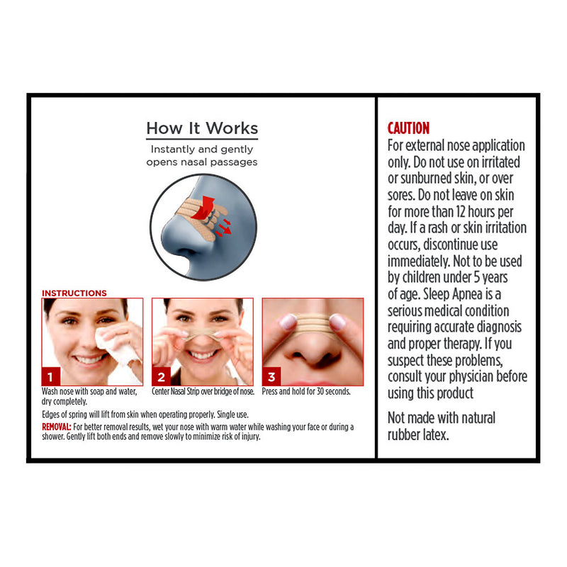 Nasal Strip Triple Bridge Tan Color, 26 ct, QC99854