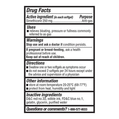 Gas Relief Max-Strength Softgels, 60 ct, QC95303