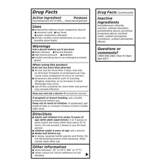 Nasal Relief 12-Hour Decongestant Spray, 1 oz, QC98844