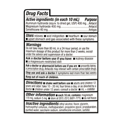 Antacid Reg-Strength Liquid, Mint Flavor, 12 oz, QC90122