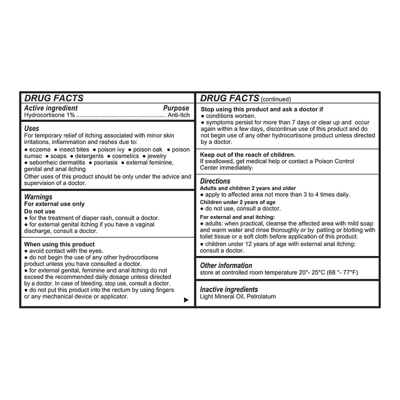 Hydrocortisone Max-Strength 1% Cream, 1 oz, QC99260