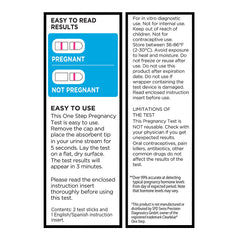 Pregnancy Test One-Step, 2 ct, QC90049