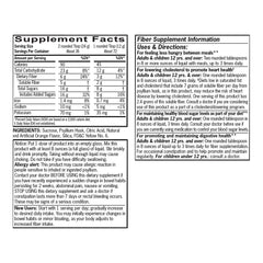 Natural Fiber Powder Smooth, Orange Flavor, 72 Doses, 30.4 oz, QC99279