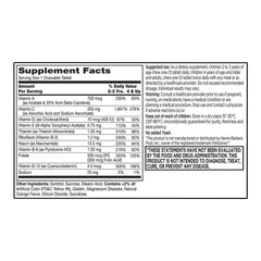 Children's Multivitamin with Extra C Chewables, Orange Flavor, 30 ct, QC99800
