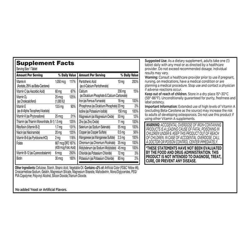 Multi-Vite Adult Multivitamin Tablets, 130 ct, QC95916