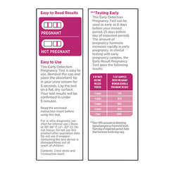Pregnancy Test Early Result, 2 ct, QC97071