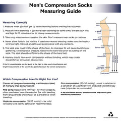 Socks Knee High Men's 20-30mmHg Brown Medium, 1 pr, QC96650