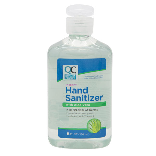 Hand Sanitizer 70% with Aloe, 8 oz, QC99842