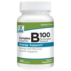 Vitamin B-100 Complex Prolonged-Release Tablets, 50 ct, QC96590