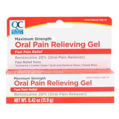 Oral Pain Relieving Max-Strength Gel, 0.42 oz, QC95362