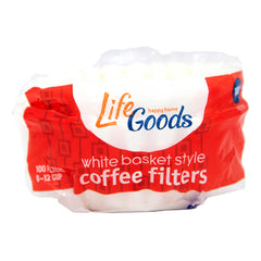 LifeGoods Coffee Filters, 100 ct, QC60080