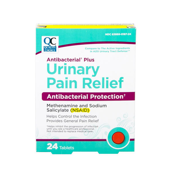 Antibacterial Plus Urinary Pain Relief Tablets, 24 ct, QC99603