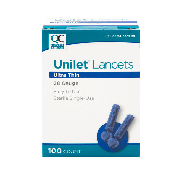 Ultra Thin Unilet 28 Gauge Lancets, 100 ct, QC95936