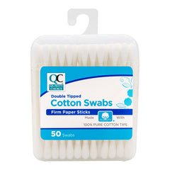 Cotton Swabs Paper Sticks - Travel Size, 50 ct, QC96514