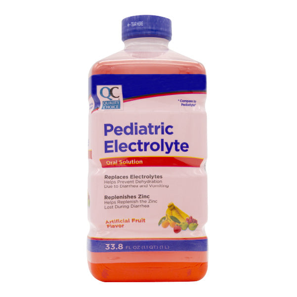 Pediatric Electrolyte with Zinc, Fruit Flavor, 33.8 oz, QC99724