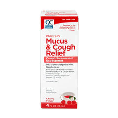 Children's Mucus & Cough Relief Liquid, Cherry Flavor, 4 oz, QC95774