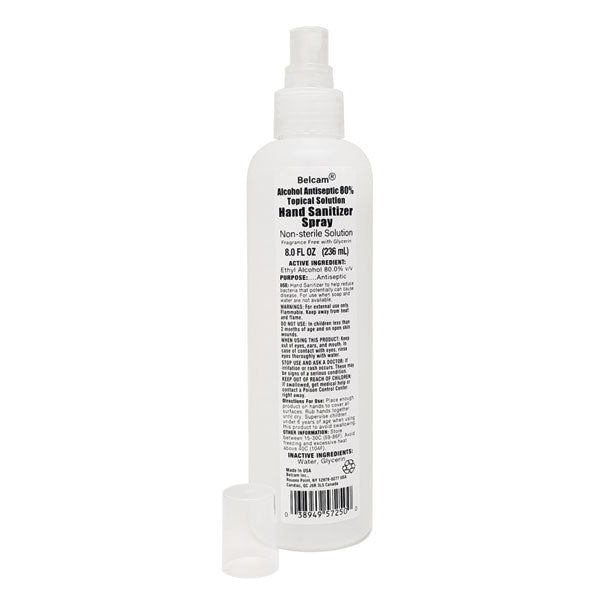Hand Sanitizer Spray, 8 oz, QC40001