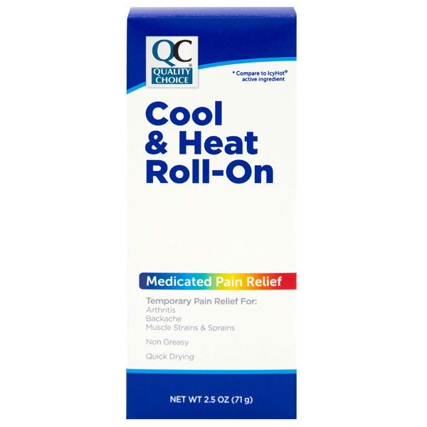 Cold & Hot Pain Relief Roll-On, 2.5 oz, QC98788