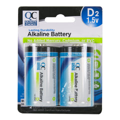 D Alkaline Batteries, 2 pk, QC99527