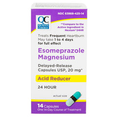 Esomeprazole 20 mg Acid Reducer Capsules, 14 ct, QC99635