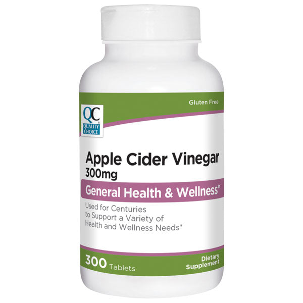 Apple Cider Vinegar 300 mg Tablets, 300 ct, QC99872