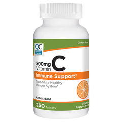 Vitamin C 500 mg Tablets, 250 ct, QC99539