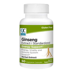 Ginseng Extract Vegetarian Capsules, 60 ct, QC98668