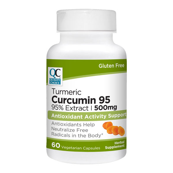 Curcumin 95 Extract 500 mg Vegetarian Capsules, 60 ct, QC99742